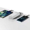Baseus Bipow Digital Display 30000mAh 20W Power Bank - greito įkrovimo išorinė baterija, balta garantija