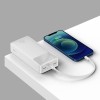 Baseus Bipow Digital Display 30000mAh 20W Power Bank - greito įkrovimo išorinė baterija, balta greitai