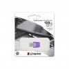 Kingston DataTravel MicroDuo 3C 128GB USB 3.2 Type-A + Type-C, Silver/Purple - USB atmintinė internetu