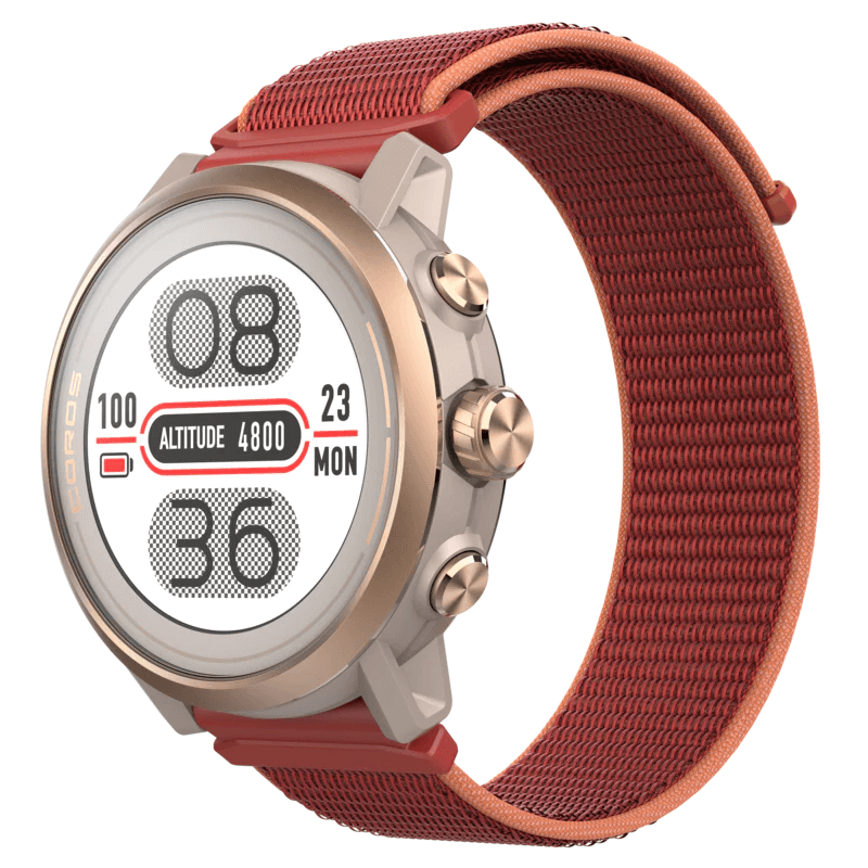 Coros APEX 2 43mm Outdoor Watch, Coral, Nylon Band - išmanusis laikrodis