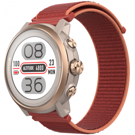 Coros APEX 2 43mm Outdoor Watch, Coral, Nylon Band - išmanusis laikrodis