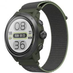 Coros APEX 2 Pro 46mm Outdoor Watch, Green, Nylon Band - išmanusis laikrodis kaina