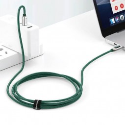 Baseus Display Fast Charging Type C to Type C 100W, 1m, Green - greito įkrovimo kabelis kaune
