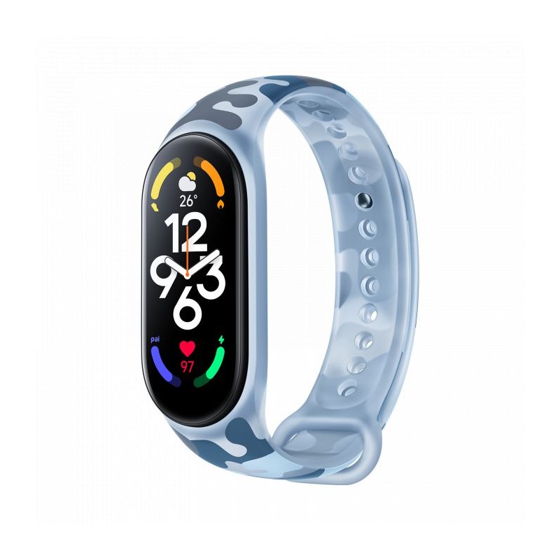 Xiaomi Smart Band 7 Strap, Khaki Blue - apyrankė kaina
