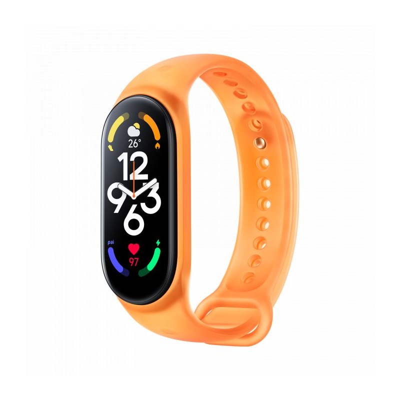 Xiaomi Smart Band 7 Strap, Neon Orange - apyrankė kaina Xiaomi Smart Band 7 Strap, Neon Orange - apyrankė kaina