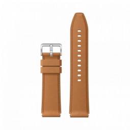 Xiaomi Watch S1 Leather Strap, Brown - odinė apyrankė kaina