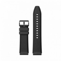 Xiaomi Watch S1 Leather Strap, Black - odinė apyrankė kaina