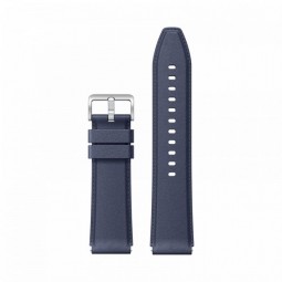 Xiaomi Watch S1 Leather Strap, Blue - odinis dirželis