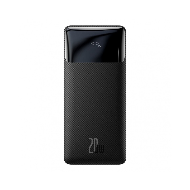 Baseus Bipow Digital Display 30000mAh 20W Power Bank, Black - greito įkrovimo išorinė baterija, juoda kaina