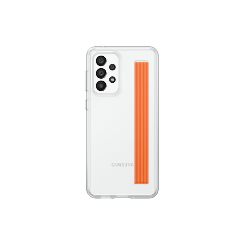 Samsung Slim Strap Cover Case XA336CTE for Galaxy A33 5G, Transparent - telefono dėklas su dirželiu kaina