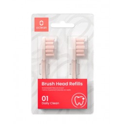 Xiaomi Oclean PW03 Electric Toothbrush Brush Head Refills, Daily Clean, 2pcs, Pink - elektrinio dantų šepetėlio galvutės pigiau