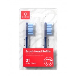 Xiaomi Oclean PW05 Electric Toothbrush Brush Head Refills, Daily Clean, 2pcs, Blue - elektrinio dantų šepetėlio galvutės pigiau