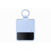 Samsung Silicone Cover with Ring PF721TLE for Galaxy Flip 4, Arctic Blue - telefono dėklas kaina