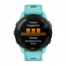 Garmin Forerunner 265 Music 46mm, Aqua, Silicone, GPS - išmanusis laikrodis išsimokėtinai