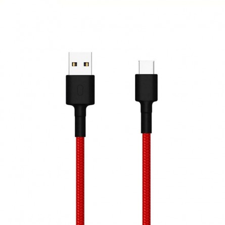 Xiaomi Mi Type-C Braided Cable, 1m, Red - kabelis internetu