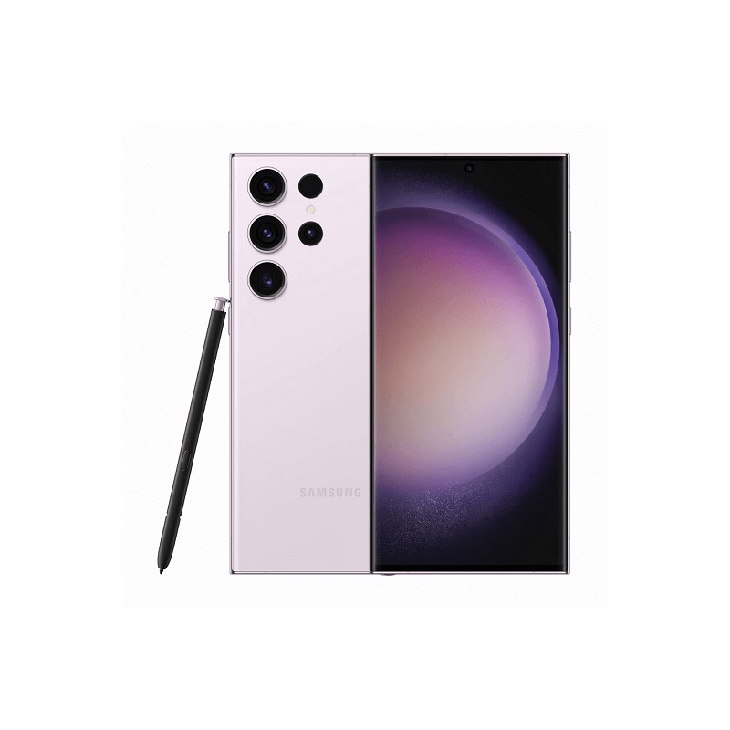 Samsung Galaxy S23 Ultra 5G 12/256GB DS SM-S918B, Lavender (Light Pink) - išmanusis telefonas kaina