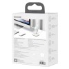 Baseus Swan Magnetic Desktop Bracket Wireless Charger for iPhone 12, White - belaidis įkroviklis / laikiklis, baltas greitai