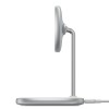 Baseus Swan Magnetic Desktop Bracket Wireless Charger for iPhone 12, White - belaidis įkroviklis / laikiklis, baltas pigiai