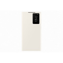 Samsung Smart View Wallet Case ZS918CUE for Galaxy S23 Ultra, Cream - telefono dėklas kaina