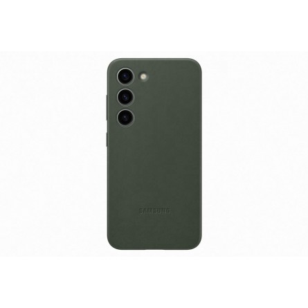 Samsung Leather Cover VS911LGE for Galaxy S23, Green - telefono dėklas kaina