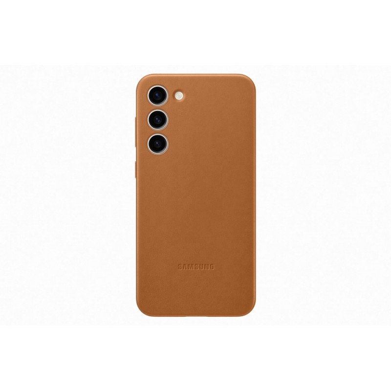 Samsung Leather Cover VS916LAE for Galaxy S23+, Camel - telefono dėklas kaina