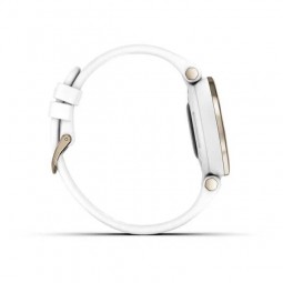 Garmin Lily Sport 34mm Creamy Gold / White, Silikone, išmanusis laikrodis kaune
