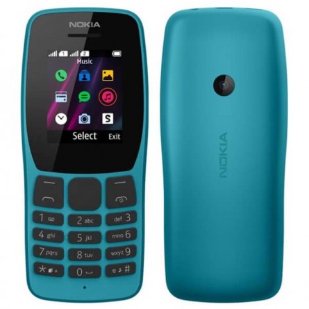 Nokia 110 (2019) DS Blue TA-1192 - mobilusis telefonas, mėlynas kaina