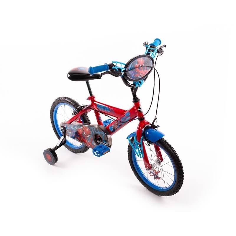 Huffy Spider-Man 16" Bike - vaikiškas dviratis, mėlyna / raudona kaina