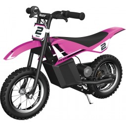 Razor Dirt Rocket MX125 Electric Motocross Bike, Pink - elektrinis krosinis motoroleris, rožinis kaina