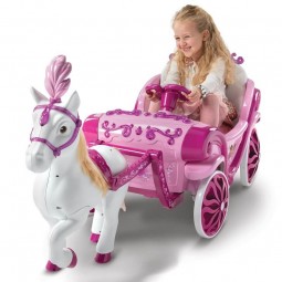 Huffy Princess Carriage 6v - elektrinė karieta, rožinė internetu
