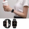 Just Must Apple Watch Band 42/44/45, Silicone, Black - silikoninis dirželis išsimokėtinai