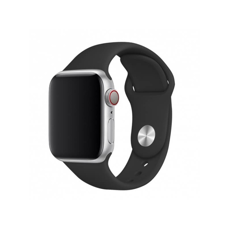 Just Must Apple Watch Band 42/44/45, Silicone, Black - silikoninis dirželis kaina Just Must Apple Watch Band 42/44/45, Silicone, Black - silikoninis dirželis kaina