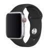 Just Must Apple Watch Band 42/44/45, Silicone, Black - silikoninis dirželis kaina