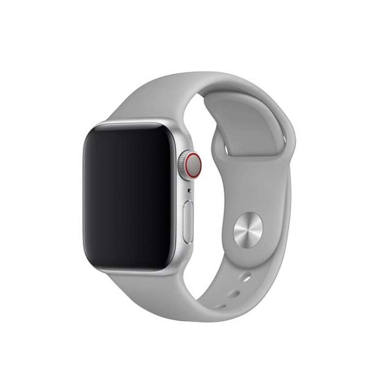 Just Must Apple Watch Band 42/44/45, Silicone, Light Grey - silikoninis dirželis kaina