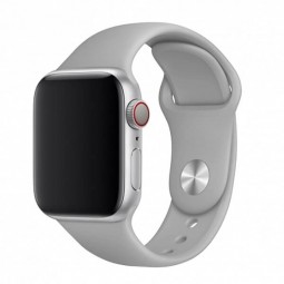 Just Must Apple Watch Band 42/44/45, Silicone, Light Grey - silikoninis dirželis kaina