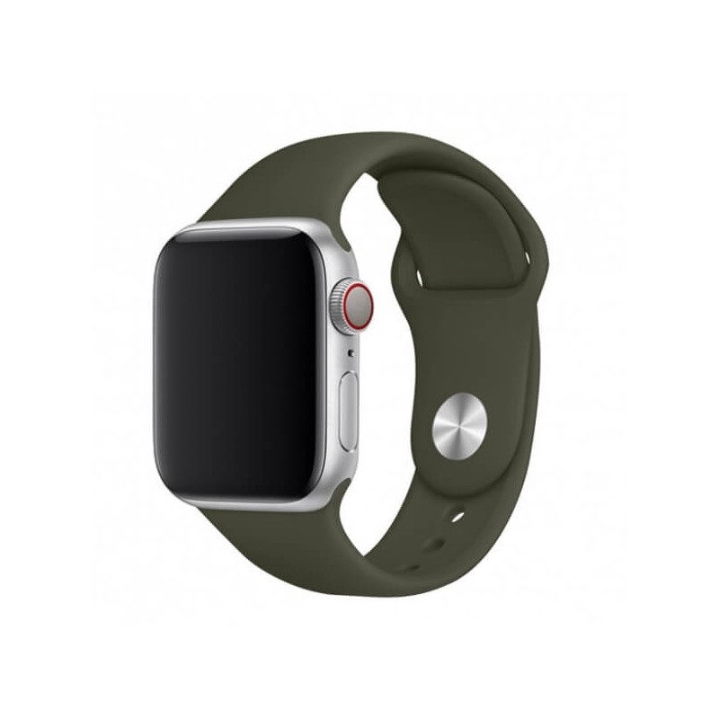 Just Must Apple Watch Band 42/44/45, Silicone, Olive Green - silikoninis dirželis kaina