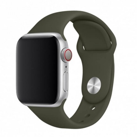 Just Must Apple Watch Band 42/44/45, Silicone, Olive Green - silikoninis dirželis kaina