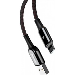 Baseus Lightning X-type 2.4A 1m kabelis, juodas pigiau