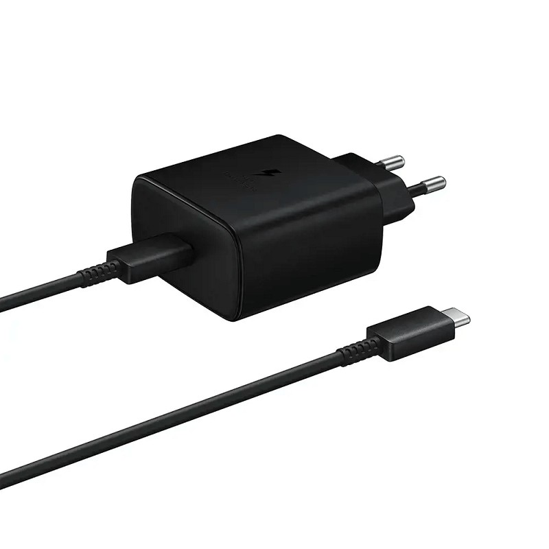 Samsung TA800XBE Travel Adapter Type-C to Type-C, 25 W, 1m, Black - buitinis įkroviklis, Juodas internetu