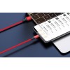 Baseus Rapid Series 3-in-1 3.5A 1.2m USB-C to Lightning, USB-C, microUSB - kombinuotas kabelis, raudonas garantija