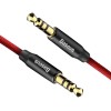 Baseus Yiven M30 Audio Cable 1m, 2x 3.5mm Mini Jack, Red / Black - garso kabelis pigiau