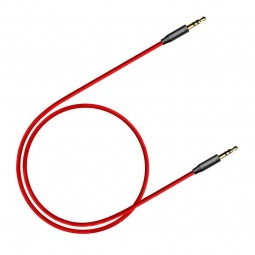 Baseus Yiven M30 Audio Cable 1m, 2x 3.5mm Mini Jack, Red / Black - garso kabelis išsimokėtinai