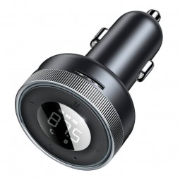 Baseus Enjoy Car Wireless MP3 Charger, Black - FM moduliatorius - įkroviklis išsimokėtinai