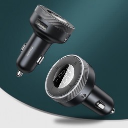 Baseus Enjoy Car Wireless MP3 Charger, Black - FM moduliatorius - įkroviklis skubu