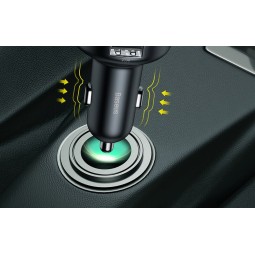 Baseus Enjoy Car Wireless MP3 Charger, Black - FM moduliatorius - įkroviklis www.epirkimas.lt
