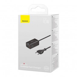 Baseus GaN3 Pro 65W Destop Fast Charger, USB-C x2, USB x2, Black - buitinis įkroviklis atsiliepimas