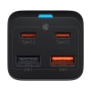 Baseus GaN3 Pro 65W Destop Fast Charger, USB-C x2, USB x2, Black - buitinis įkroviklis išsimokėtinai