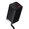 Baseus GaN3 Pro 65W Destop Fast Charger, USB-C x2, USB x2, Black - buitinis įkroviklis internetu