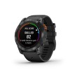 Garmin fenix 7X Pro Solar 51mm Gray/Black, Silicone, Wi-Fi, GPS išmanusis laikrodis išsimokėtinai