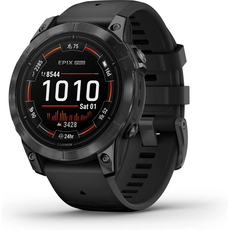 Garmin Epix Pro (Gen 2) 47mm State Gray/Black, Silicone, Wi-Fi, GPS išmanusis laikrodis kaina